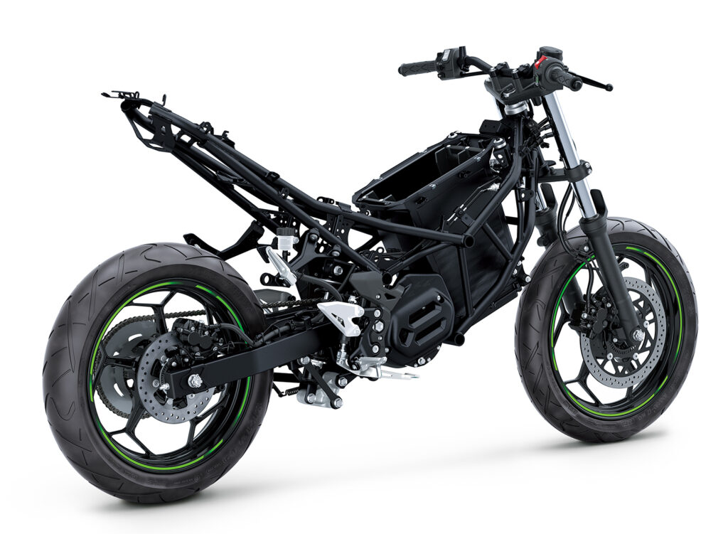 Kawasaki ev motorcycles trellis frame 1024x751