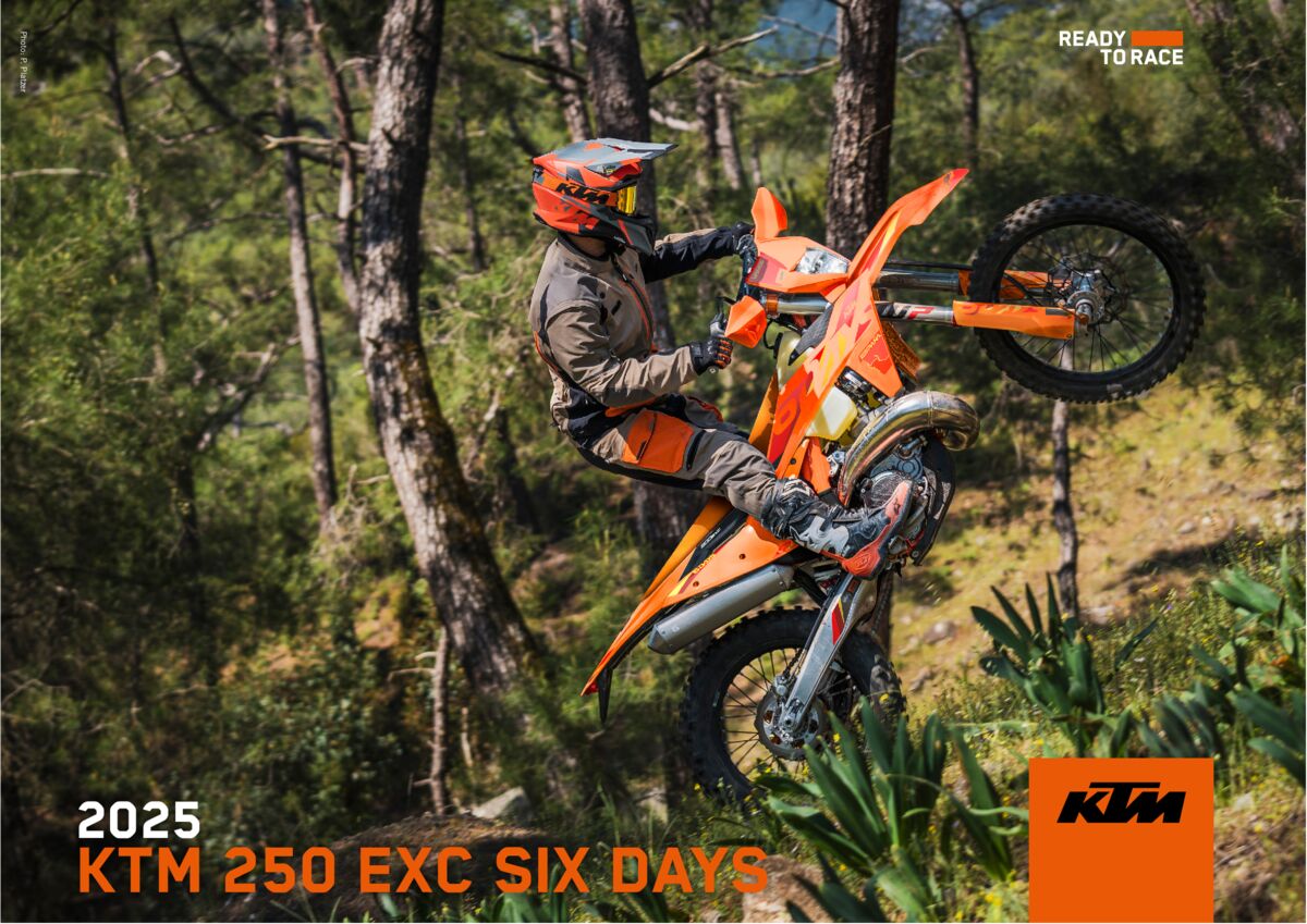 599516 MY25 KTM 250 EXC SIX DAYS Technical Data Sheet 297x210 PREVIEW 03 TECHNICAL INFORMATION MY25 KTM EXC SIX DAYS Range